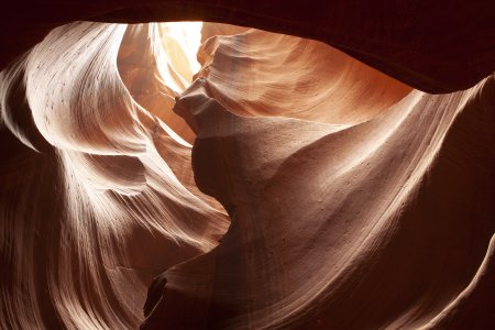 Een hartvorm in de top van de canyon
